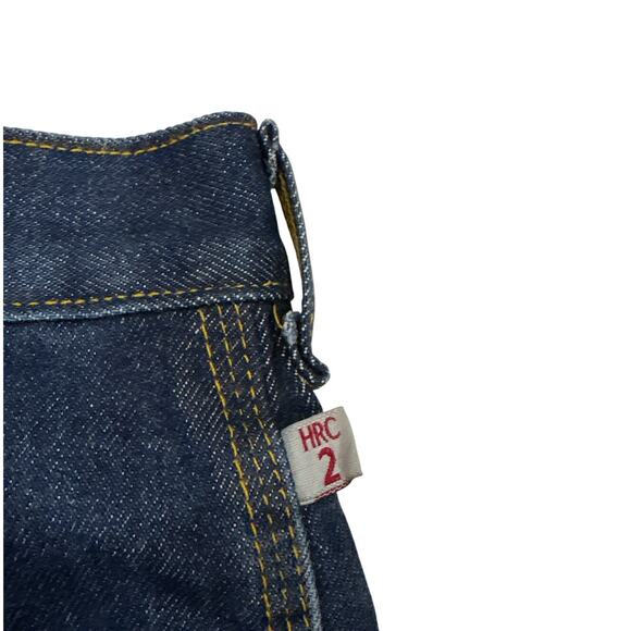 Tyndale FR Jeans HRC2 Mens 44x32 Blue Broken In Relaxed Dark Wash F290T USA Made - Picture 5 of 11